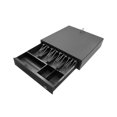 thumbnail image 1 of Heavy Duty Cash Drawer Four-Grid Three-Gear POS Cash Register Drawers Cashbox with Money Tray and Lock RJ11 Interface Smart POS System, 1 of 7