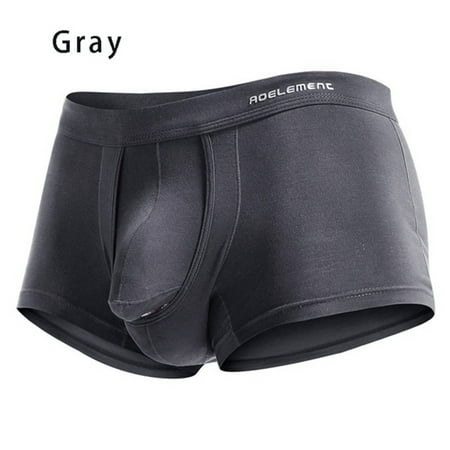 

Panties Clearance Men’S Breathe Underwear Bullet Separation Scrotum Physiological Underpants Gray Xxxl