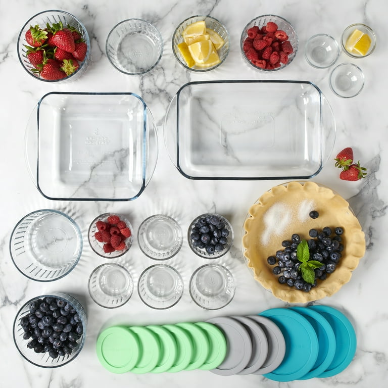 Anchor Hocking Glass Food Storage Set with Lids, 8-Piece