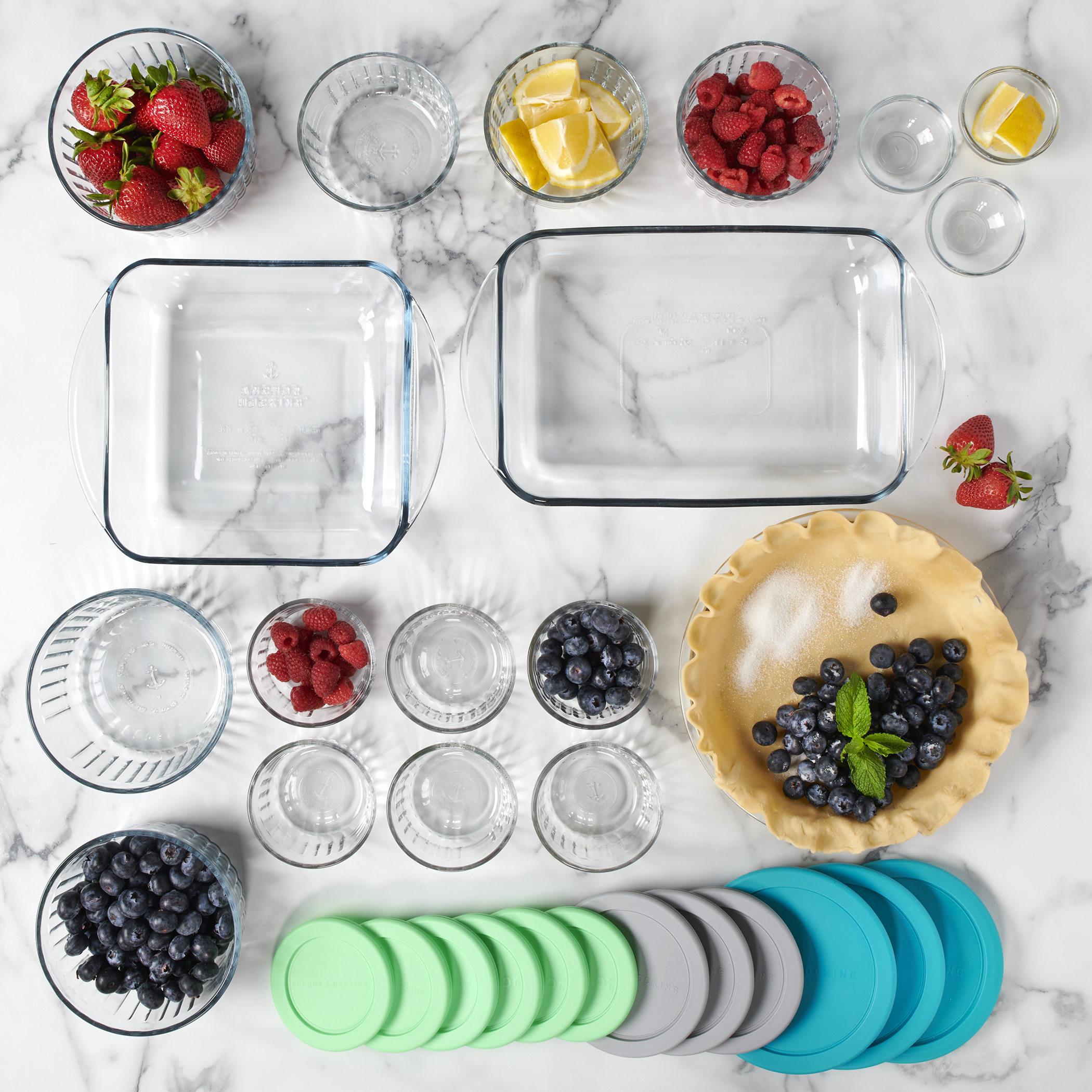 Anchor Hocking 30 Piece Glass Food Storage Containers & Glass Baking Dishes Set - image 3 of 4