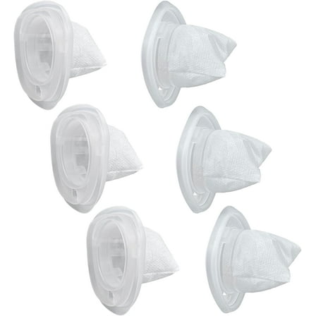 HNVCF10 Filter Replacement for Black and Decker Dustbuster Hand Vacuum HNVC115, HNVC215, HNVC220 Series, 6 Pack