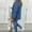 Blue, variant on AOOCHASLIY Women Suits Women's Long Sleeve Solid Suit Pants Casual Elegant Business Suit Sets