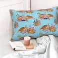 thumbnail image 4 of Cauagu Turtles And Corals Print Pillow Covers with Envelope Closure,1PC Pillow Cases Decorative Pillow Case for Bed & Couch, Pillows Not Included-14"x20", 4 of 6