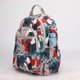 thumbnail image 5 of Mochila para mujer Mochila de nailon con diseño floral de gran capacidad para mujer Mochila informal para estudiantes de secundaria, 5 of 6