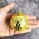 thumbnail image 2 of 12 piezas de decoración de bola de discoteca con espejo, efectos de iluminación para fiestas o DJ, decoración, accesorios de escenario (2 pulgadas, dorado), 2 of 5