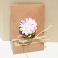 thumbnail image 1 of Tarjeta de felicitación con flores secas hecha a mano con piel de vaca vintage creativa, tarjeta de felicitación con flores para el día de San Valentín, el día del maestro y el año nuevo, 1 of 6