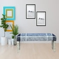 thumbnail image 5 of LR Home Bryan 47" Blue/White Plaid Upholstered Accent Bench, 5 of 7