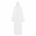 thumbnail image 3 of KICILVS Goth Clothes for Men Hooded Cloak Drawstring Front Long Open Robe Medieval Cosplay Costume Wear Outfit Cape, 3 of 5