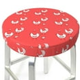 thumbnail image 3 of Bingfone Cartoon Rooster Padded Round Bar Stool Cover Cushion with Elastic Fabric Round Chair Seat - Cartoon Rooster, 3 of 7