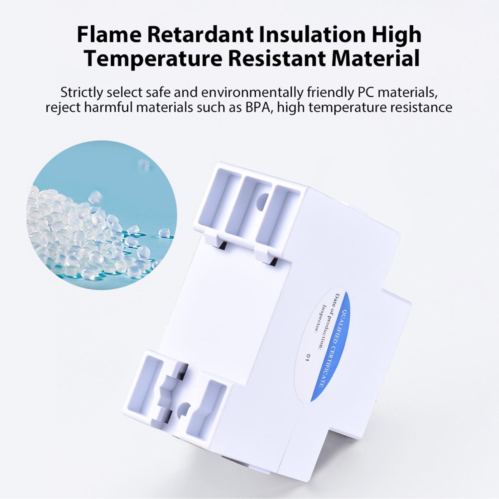 NFTIGB WiFi Intelligent Energy Meter Support TY APP Control Single-Phase Din Rail Smart Electricity Meter Power Consumption Kwh Wattmeter LCD Display Voice Control Metering Switch Functions 220V