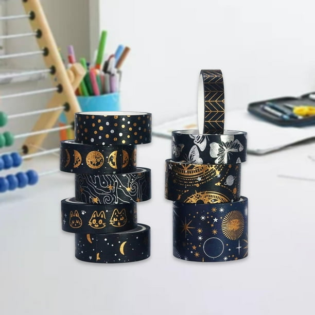 9x Astrolabe Washi Tape Set Cinta adhesiva decorativa Papelería para álbum, fabricación de tarjetas, envoltorio de regalo, artesanía de bricolaje, BLESIY Cintas Washi