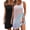 Black/Tie Dye, variant on 2 Pack Nightgowns for Women Sleeveless Sleep Shirts Tank Chemise Nightshirts Sleepwear