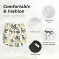 thumbnail image 5 of Disketp Golden Glitter Butterflies Print Women's Shorts Workout Shorts for Athletic Gym Running Shorts with Phone Pockets Large, 5 of 8