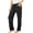 Black, variant on Women's Lounge Pants Sz L Reg w/ Drawstring 2-pack Multi