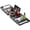 Black, variant on Bathtub Tray Caddy,Premium Bamboo Expandable Bath Tub Trays Table, Foldable Bathroom Accessories,Great House Warming, Anniversary and Birthday Gifts