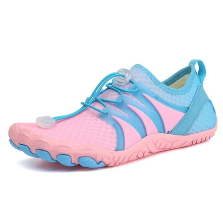 

Hicooer Coolcsea Water Shoes Men s Women s Swim Shoes Outdoor Beach Barefoot Quick-Dry Aqua Pool Socks Swimming Yoga Surfing Exercise Pink