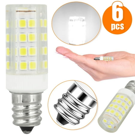

Dosaele 6 Pack E12 LED Bulb Dimmable 7W C7 Bulb Equivalent to E12 Halogen Bulb 60W Daylight White 6000K T6 Base E12 Candelabra Bulbs for Ceiling Fan Chandelier AC 110-120V