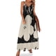 thumbnail image 1 of Vestido sin mangas en blanco y negro con flores de Andy Warhol Vestido de mujer Vestido para mujer, 1 of 7