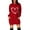 A-Red, variant on Valentine's Day Winter Dresses For Women Pocket Long Sleeve Midi Dress Refreshing Lightweight Baggy Slim Fit Casual Dresses Birthday Dresses