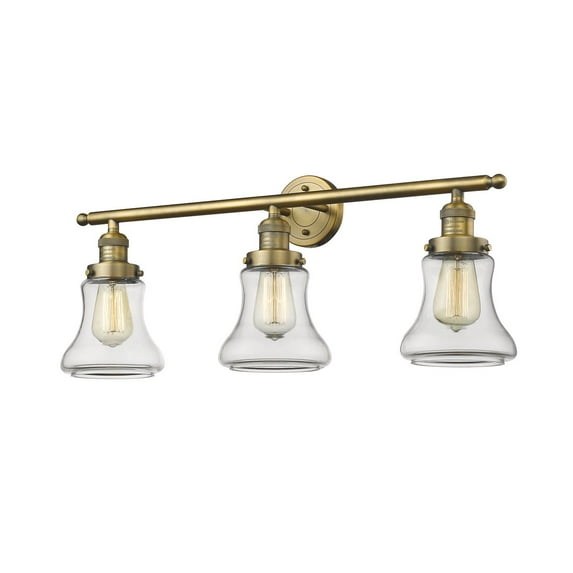 Innovations 3-LT LED Bellmont 30" Bathroom Fixture - Brushed Brass - 205-BB-G192-LED