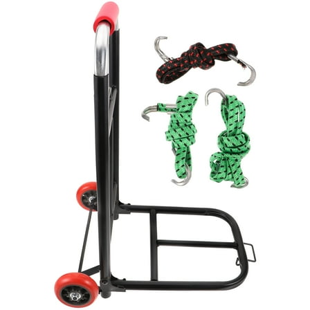 ULTNICE Collapsible Shopping Cart PU Multi Practical Trolley for Transporting Goods 1Set