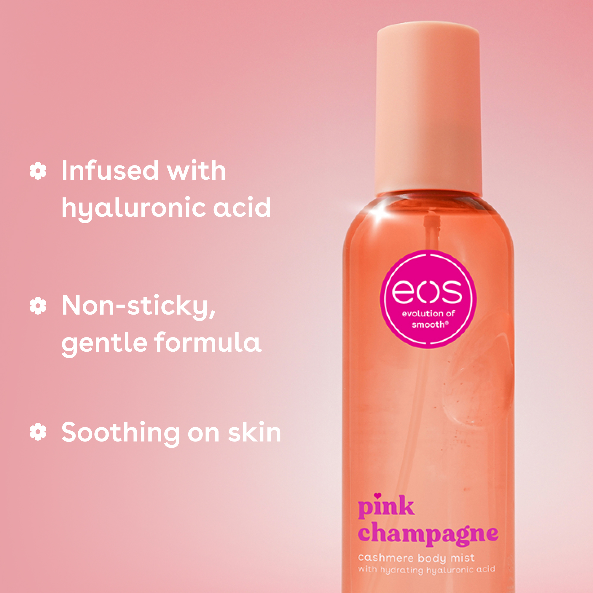 Eos Pink Champagne Body Mist for Women, 6 fl oz photo 5