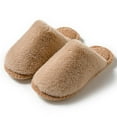 thumbnail image 5 of Viluyesy Womens Fuzzy Slippers, Memory Foam Non-Slip Plush Cozy Winter Cotton Warm House Slippers Coffee, 5 of 5