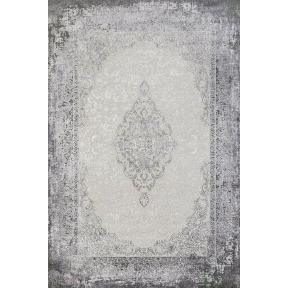 Grey Oriental Area Rugs for Living Room Washable Rugs Boho Moroccan Area Rug Soft Neutral Geometric Bohemian Carpet Distressed Indoor Rug for Bedroom Dining Room Office Foldable Nonslip Rug