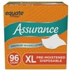 Assurance Premium Disposable Washcloths, XL, 96 Count