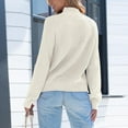 thumbnail image 6 of Women's 2024 Fall Turtleneck Oversized Sweaters Casual Loose Warm Knit Pullover Sweater Top Winter Outfits Light Weight Womens Sweater Mens Hooded Sweater Mens Big And Tall Sweater 4xl Holiday Sweater, 6 of 8