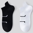 thumbnail image 7 of Plantar Fasciitis Relief Sock Sport Low Cut Socks Light Cushion No Show Tab - Targeted Compression Sock for Women & Men 1 Pairs White, 7 of 7