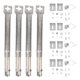 thumbnail image 2 of 4pcs Telescopic Stainless Steel Pipe Tube Burners BBQ Grill Parts Replacement for Brinkmann, 2 of 5