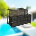 thumbnail image 6 of Pool Float Storage Box with Wheels, Outdoor PE Rattan Organizer Caddy for Pool Toys, Portable & Sturdy Storage for Poolside, Patio, and Beach, 6 of 9