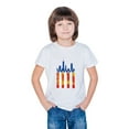thumbnail image 6 of ZACPNCV Girls 4th of July T-Shirt USA Tees Stars Crew Neck Short Sleeve Striped Shirts Kids Flag Clothes White 4-5 Years, 6 of 9