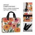 thumbnail image 4 of FORMRS 16" Laptop Bag Carrying Sleeve Case with Handle Travel Shoulder Briefcase, Hand Drawn Floral, 4 of 8