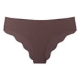thumbnail image 1 of Ropa interior sin costuras de seda helada para mujer: braguitas de cintura baja tallas grandes, cómodas para yoga/deporte, tallas S-XL según el rango de cintura/peso, 1 of 2