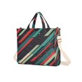 thumbnail image 7 of FORMRS Womens Corduroy Tote Bag Crossbody Shoulder Handbag with Pocket, Abstract Stripes, 7 of 7