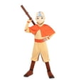 thumbnail image 2 of Avatar's Boys' Aang Jumpsuit Halloween Deluxe Costume Jumpsuit - Orange  8-10, 2 of 3
