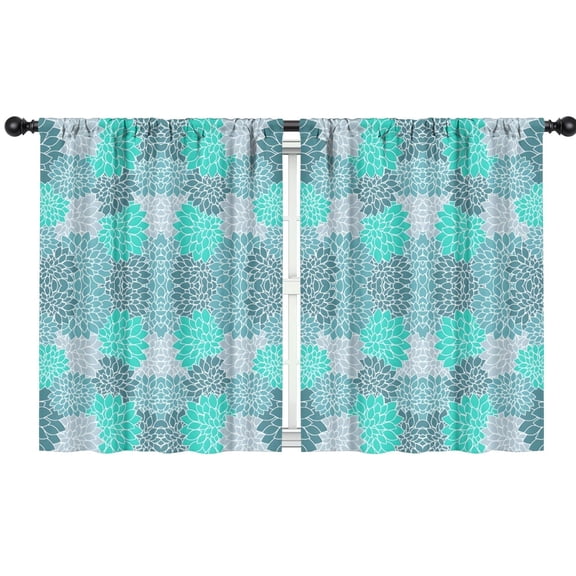 Blackout Kids Curtains,Boho Bohemia Pioneer Flower Art Childrens Insulated Curtains Set Of 2,Bedroom Essentials,Toddler Room Decor 42"x54"(106x137cm)