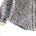 thumbnail image 4 of Girls Fleece Jacket Kids Full Zip Lightweight Fall Winter Warm Coat Outerwear with Pockets 0-15 Years Gray, 4 of 5