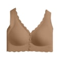 thumbnail image 4 of MEICHEN Jelly Push Up Bras for Women Trendy Solid Front Closure Full Coverage Tshirts Bras Seamless Underwear, 4 of 4