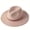 Light Pink, variant on Unisex Panama Straw Hat Wide Brim Breathable Foldable For Men Women Summer Beach Vacation Outdoor Travel Sun Protection Boater Cap Headwear