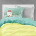 thumbnail image 2 of Tricolor Pembroke Corgi Snowman Christmas Fabric Standard Pillowcase, 2 of 2