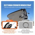 thumbnail image 3 of Hand Winch, 3500lbs Pulling Capacity, Boat Trailer Winch Heavy Duty Rope Crank w/ 33ft Steel Wire Cable & Two-Way Ratchet, 3 of 7