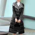 thumbnail image 3 of Women Winter Coat Full Zipper Coat Down Jacket Slim Long Sleeve Overcoat Jacket Midi Coat With Pockets Jacket down Hot Clothes Women down Jacket Junior Women Womens Winter Coat plus Size Cargo Jacket, 3 of 5