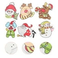 thumbnail image 6 of Frcolor 50Pcs Christmas Painted Wooden Buttons Mixed Cartoon Button DIY Sewing Button, 6 of 6