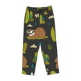 thumbnail image 4 of Fotbe Funny Sloths In The Forest Women's Pajama Pants,Sleepwear Pants,Pj Bottoms Drawstring And Pockets-XX-Large, 4 of 9