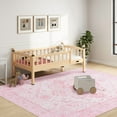 thumbnail image 4 of Machine washable carpet for living room 4x6 Area Rugs - Ultra-Thin Washble Rug, Stain Resistant Anti Slip Backing Rugs for Living Room,Bedroom, Vintage Home Decor Area Rug Father's Day, 4 of 11