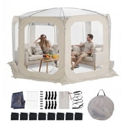 SHegdu Bubble Tent for 6-8 Person Portable Transparent Igloo Tent Dome 12x7ft with Rain Cover & Storage Bag Bubble House for Camping Parties And Stargazing