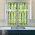 thumbnail image 3 of Rustic Floral Print Curtains 36 Inch Short - 3 Panel Vintage Country Set with Bohemian Wildflowers, Rod Pocket Window Treatment for Farmhouse Decor, 3 of 6
